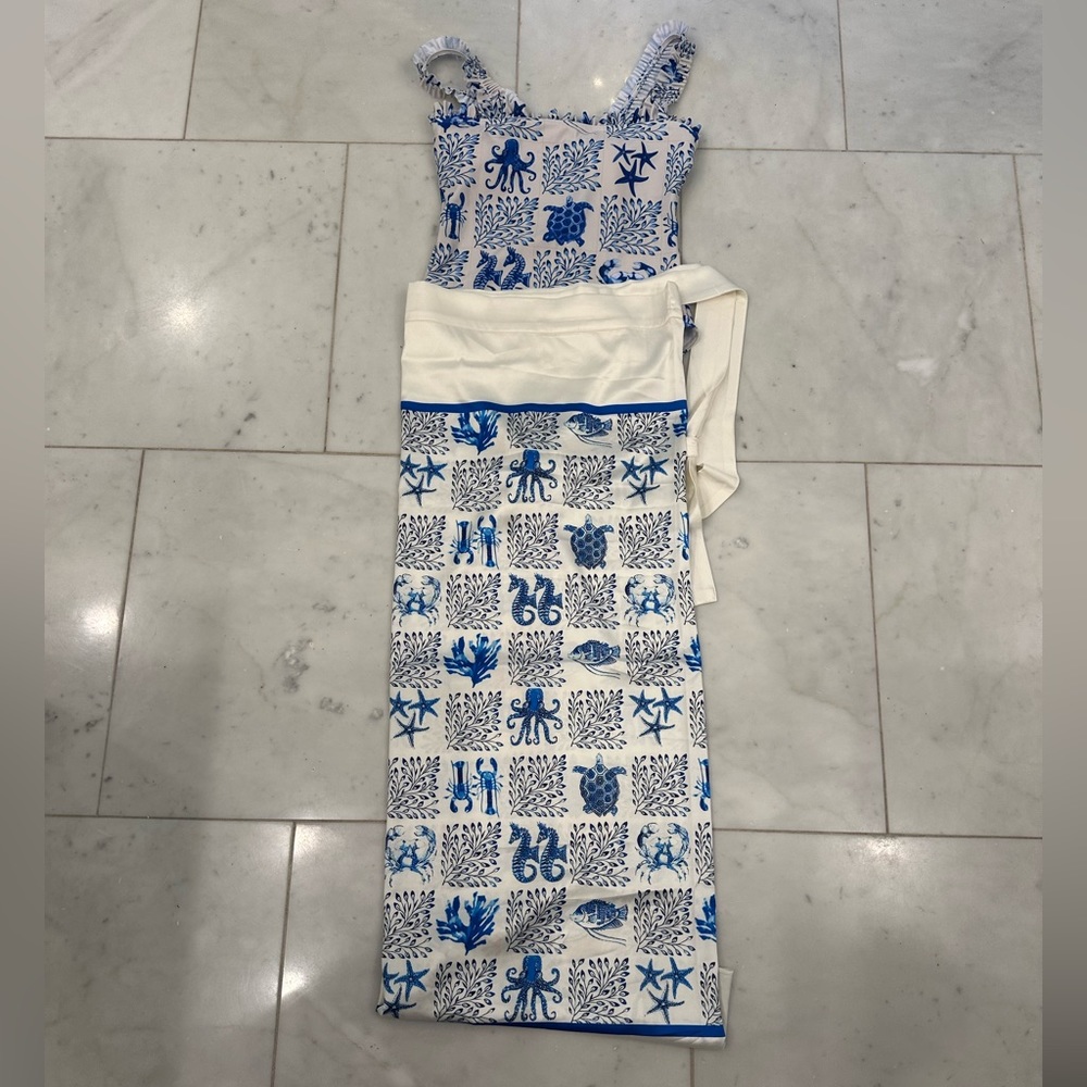 Flaxmaker swimsuit and coverup